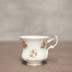 英國Royal Albert"勿忘我玫瑰"22k金His &amp; Hers骨瓷杯組
