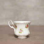 英國Royal Albert"勿忘我玫瑰"22k金His &amp; Hers骨瓷杯組
