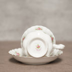 英國Royal Albert"勿忘我玫瑰"22k金His &amp; Hers骨瓷杯組