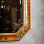 荷蘭切割鏡面手繪實木掛鏡