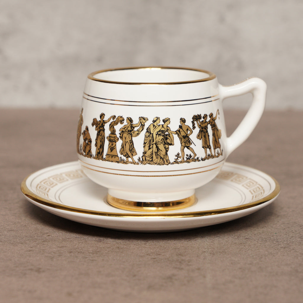 希臘Arguros Ceramics神話人物手工24K金杯組