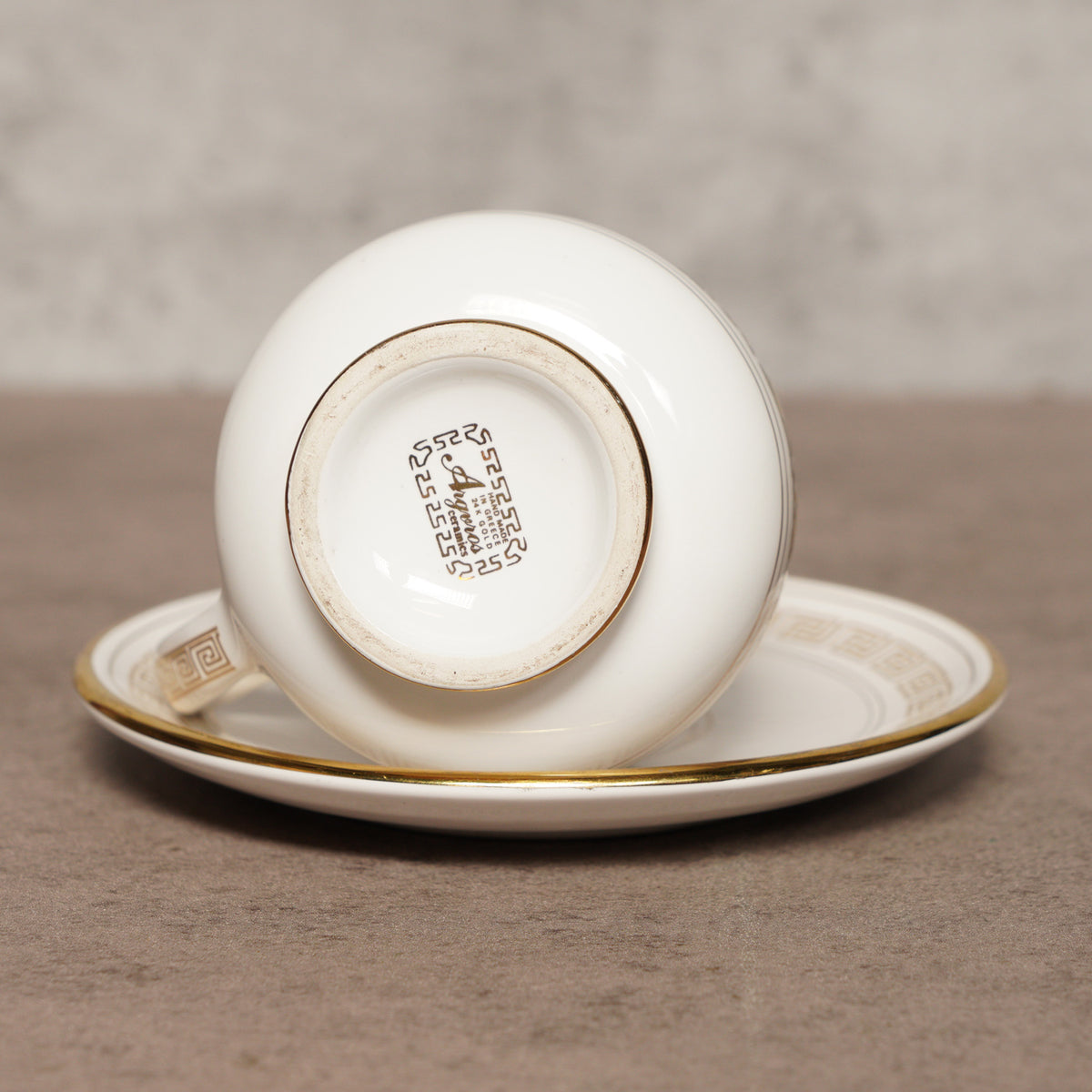 希臘Arguros Ceramics神話人物手工24K金杯組