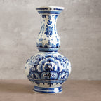1940荷蘭Delft Blue風格半手繪壁爐花瓶三件組