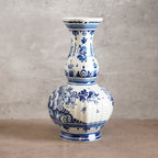 1940荷蘭Delft Blue風格半手繪壁爐花瓶三件組