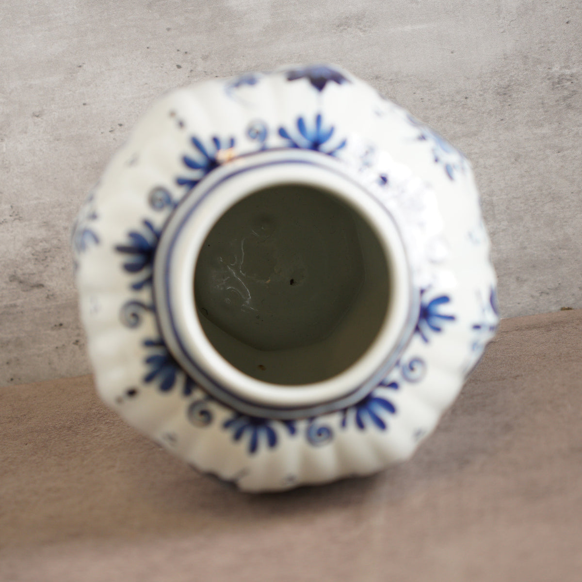1940荷蘭Delft Blue風格半手繪壁爐花瓶三件組