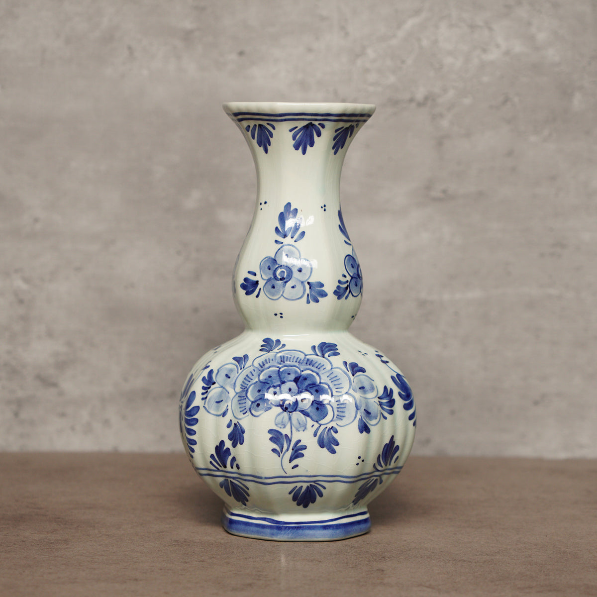 1950荷蘭Delft Blue風格手繪花瓶