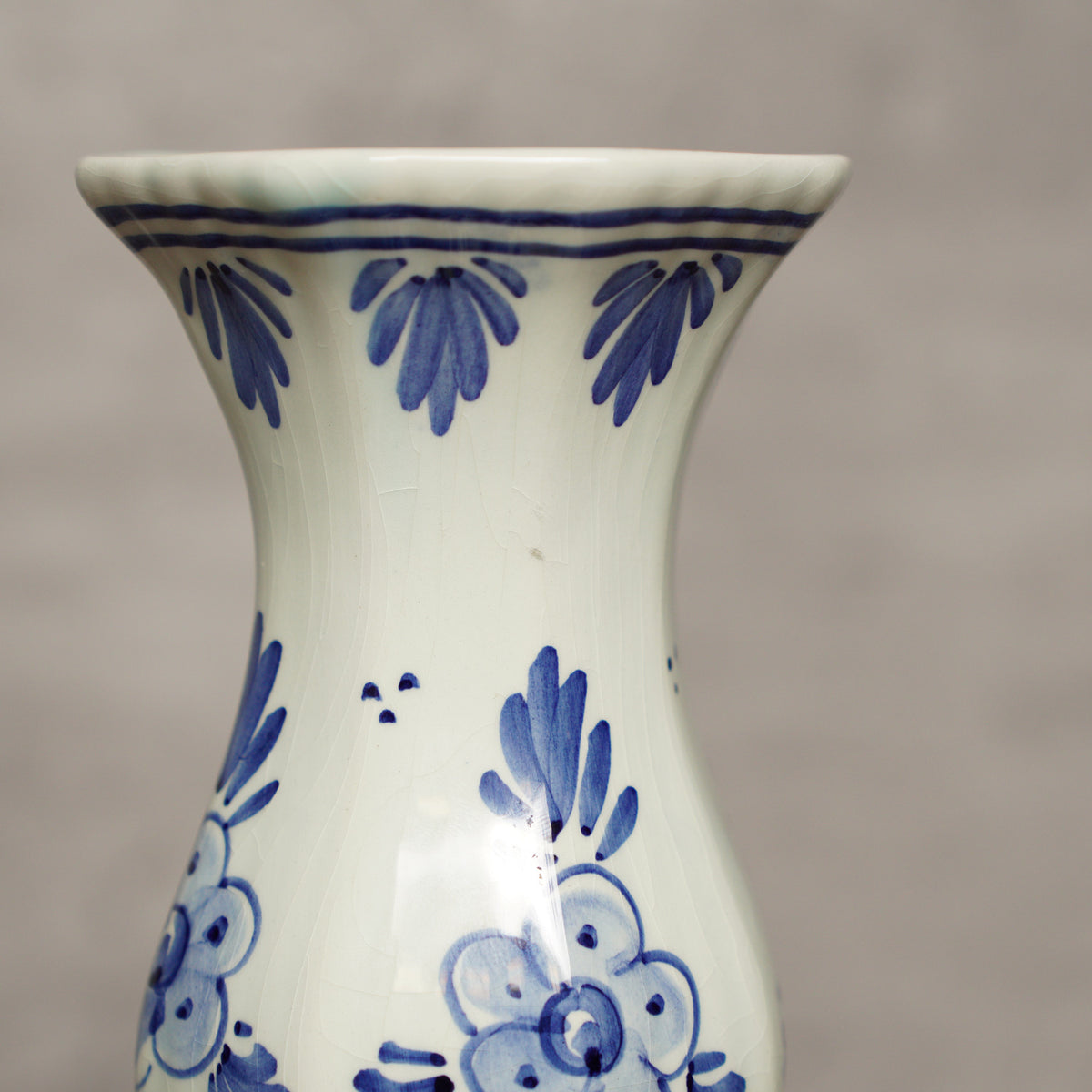 1950荷蘭Delft Blue風格手繪花瓶