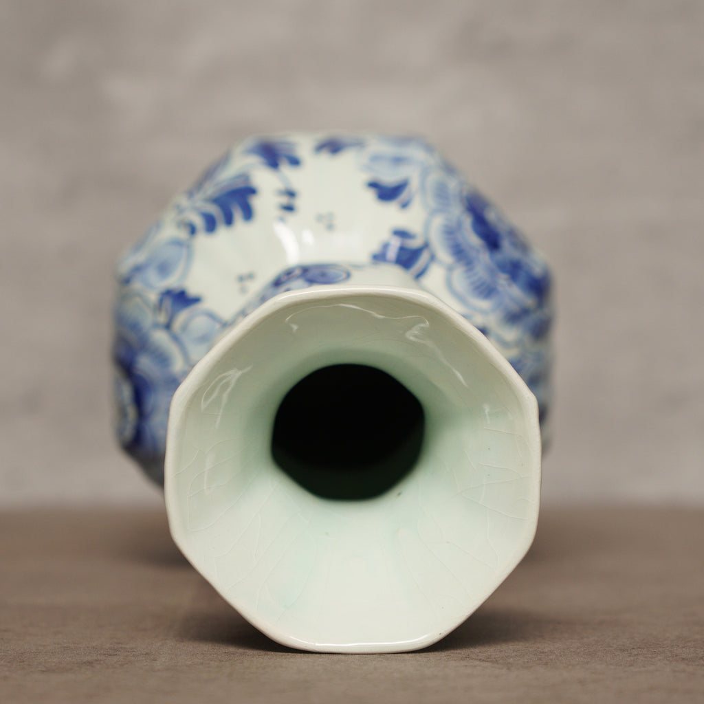 1950荷蘭Delft Blue風格手繪花瓶