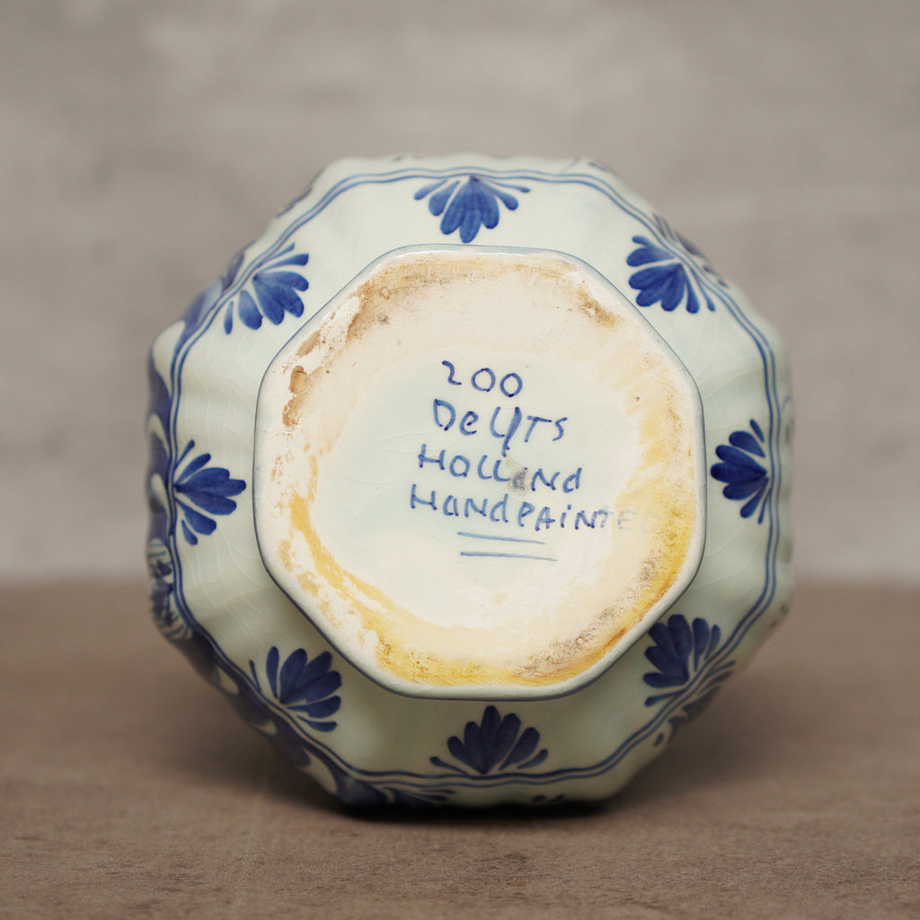 1950荷蘭Delft Blue風格手繪花瓶