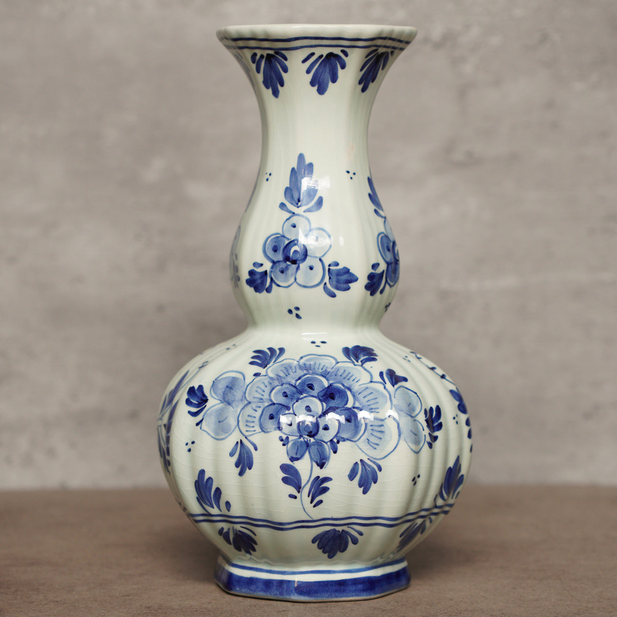 1950荷蘭Delft Blue風格手繪花瓶