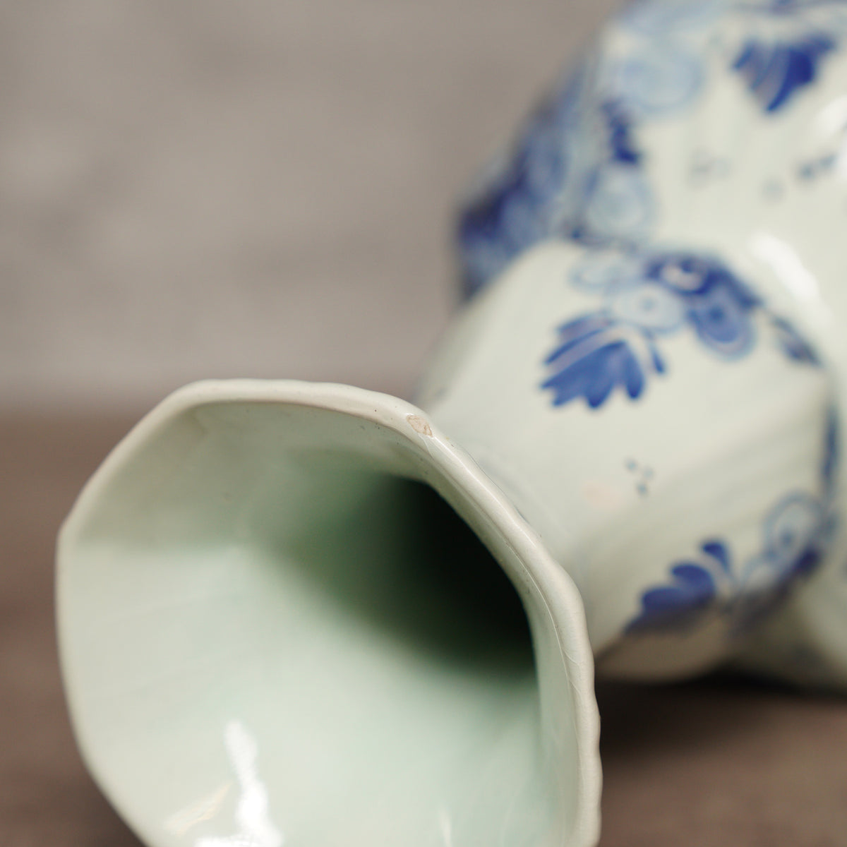 1950荷蘭Delft Blue風格手繪花瓶